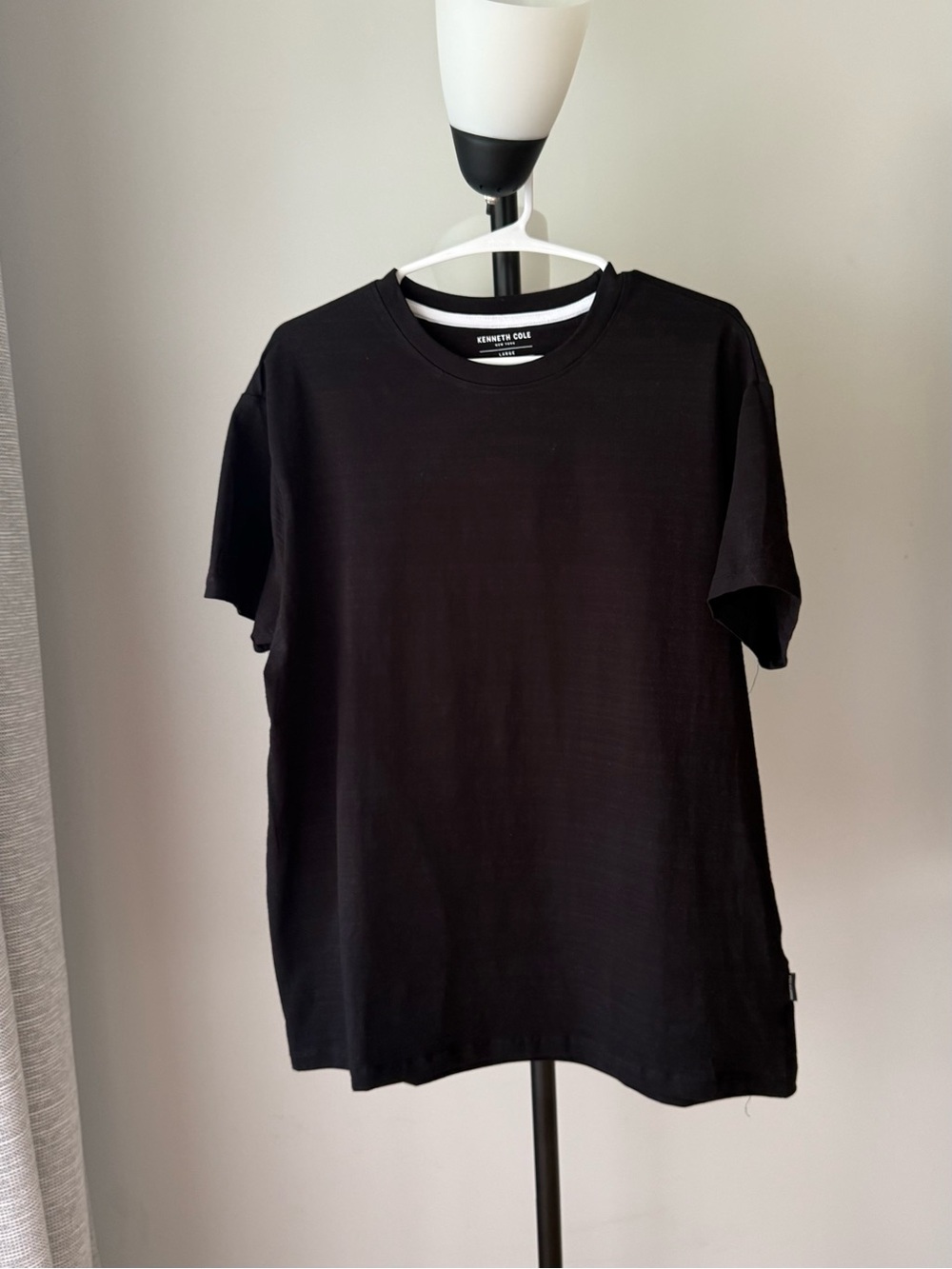 Kenneth Cole Black Short Sleeve Crew T-Shirt L